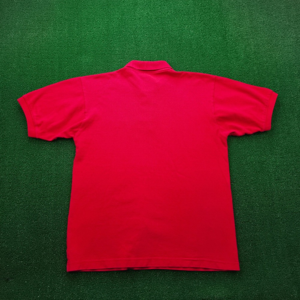 Guatemala Resplendent Quetzal Embroidered Polo Shirt Mens Large Red Souvenir - Picture 7 of 7